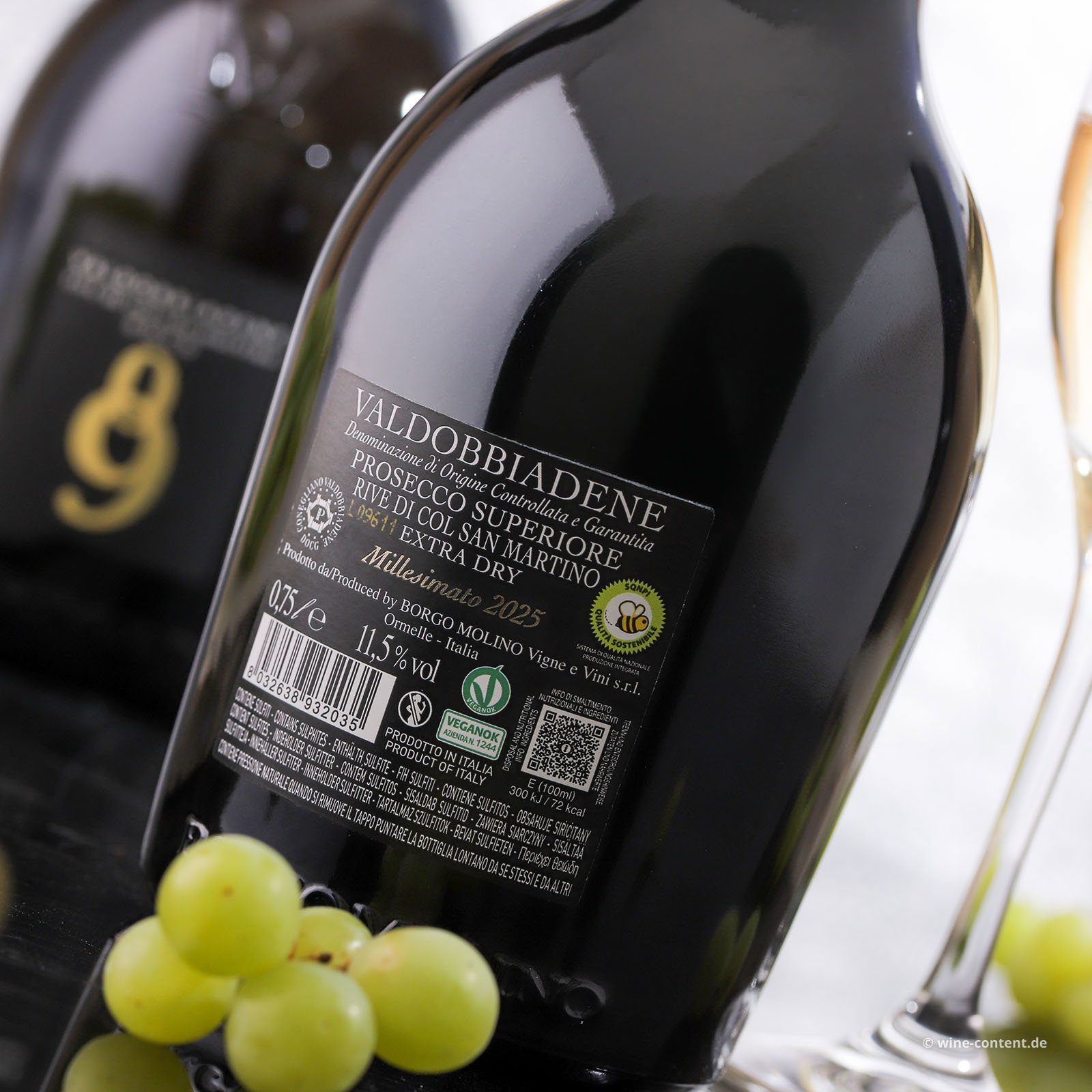 6er-Sparpaket Prosecco Superiore 2025 Rive di Col San Martino Extra Dry