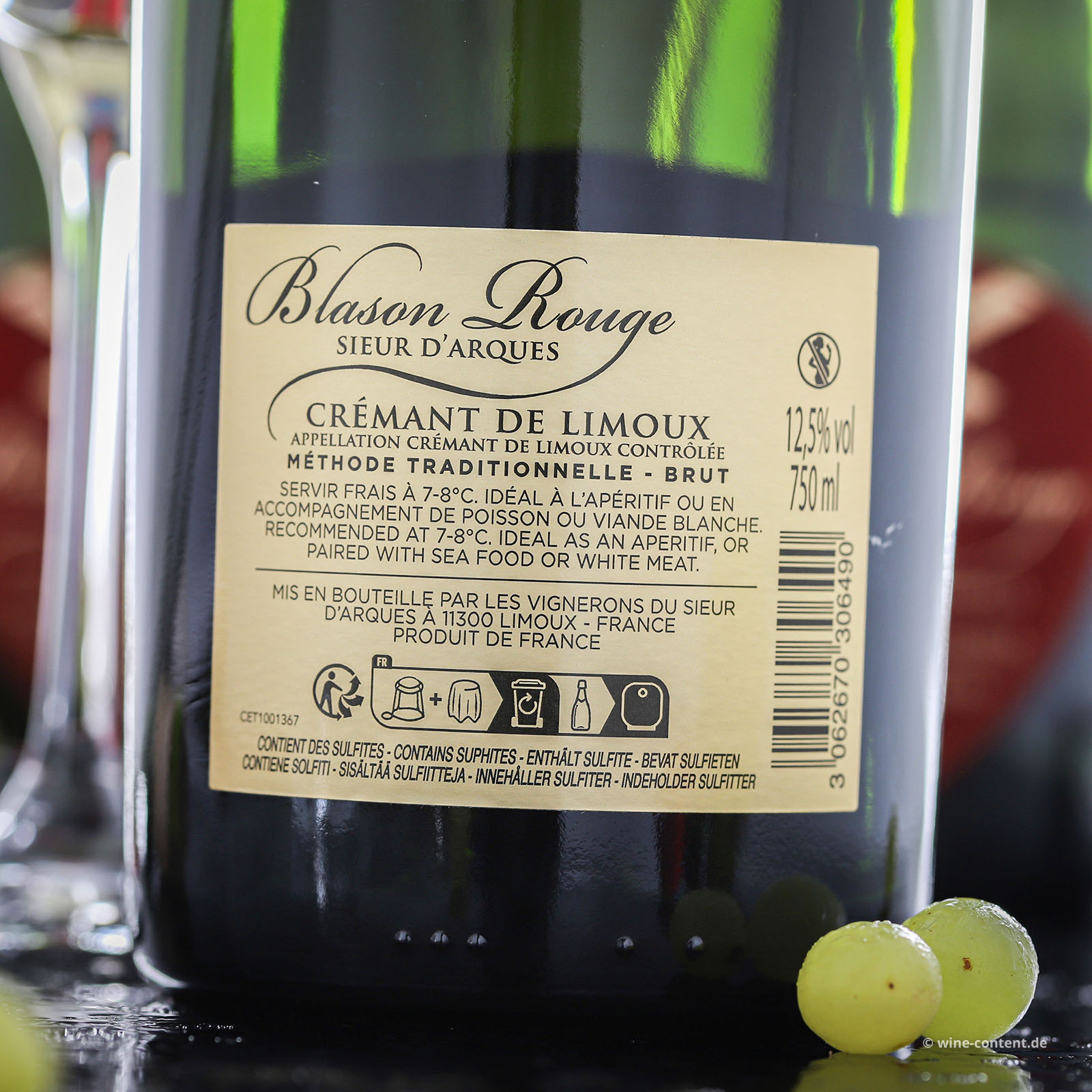 6er-Sparpaket Crémant de Limoux Blason Rouge Brut