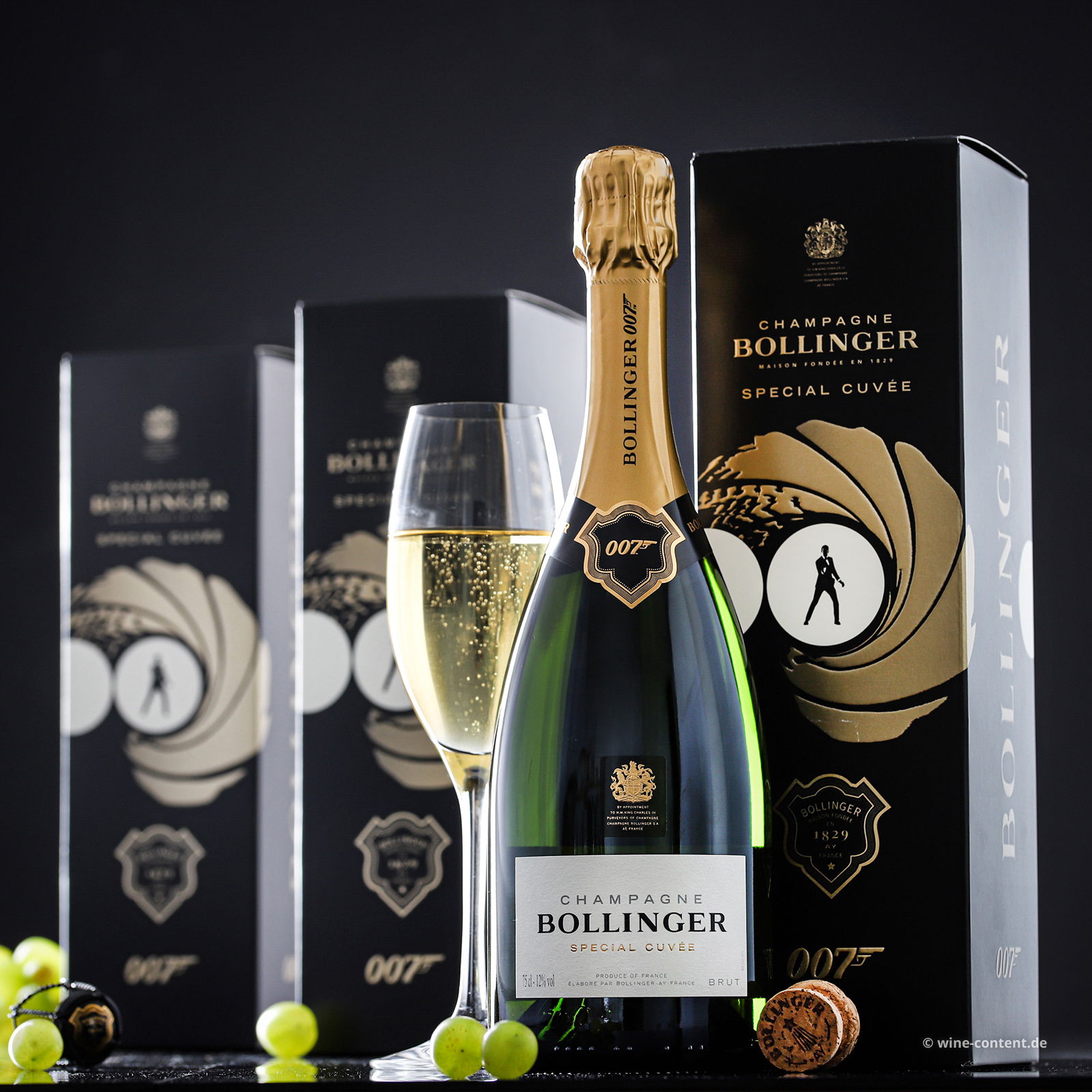 3er-Paket Champagner Special Cuvée Brut Limited Edition James Bond 007 3er-Paket Champagner Special Cuvée Brut Limited Edition James Bond 007