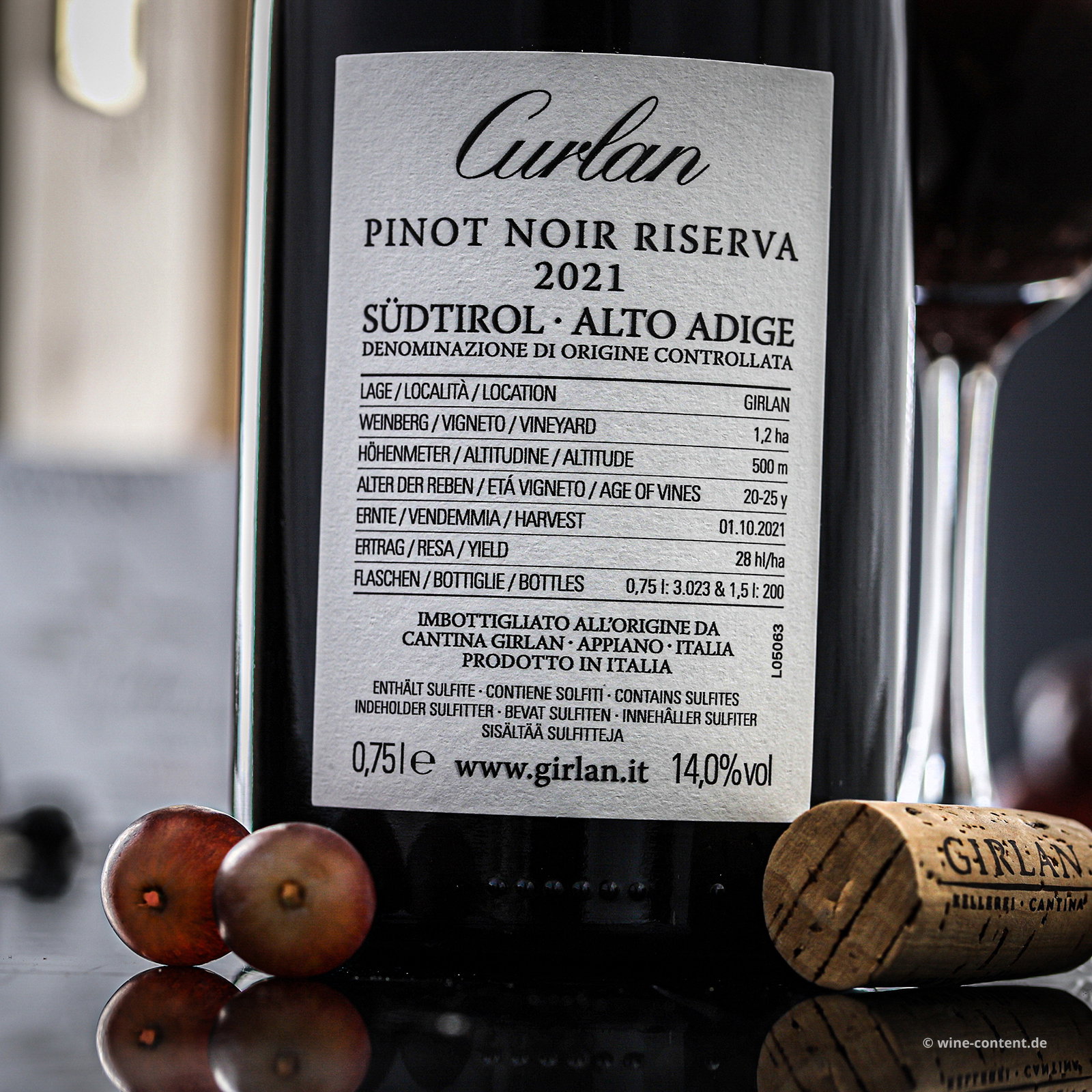 3er-Paket Pinot Noir Riserva 2021 Curlan