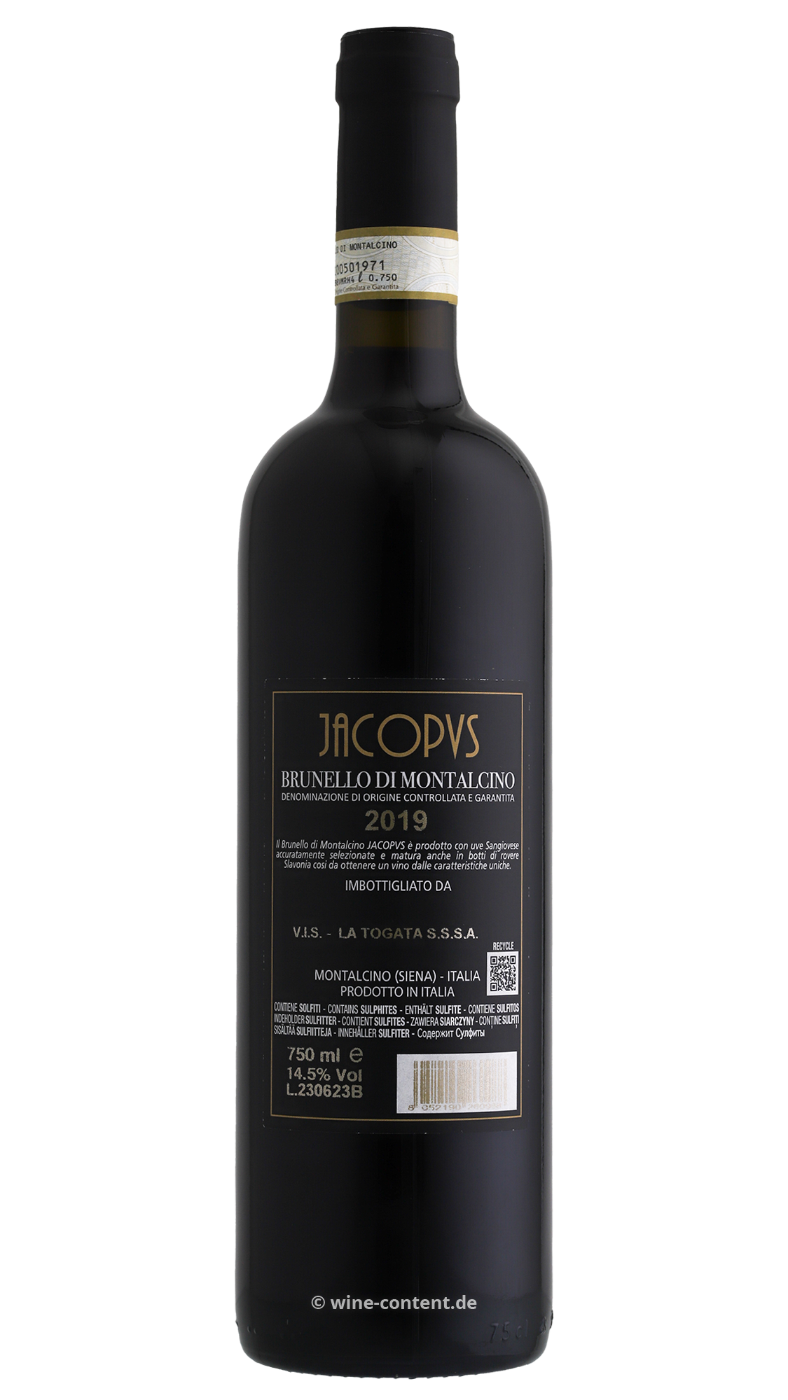 Brunello di Montalcino 2019 Jacopus