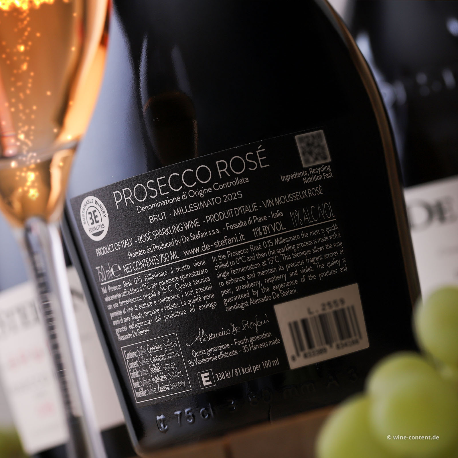6er-Sparpaket Prosecco Rosé 2025 0.15 Brut