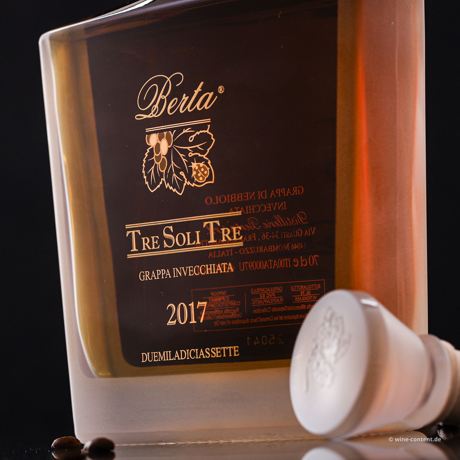 Berta Distillerie - Grappa Tre Soli Tre 2017 (Nebbiolo)