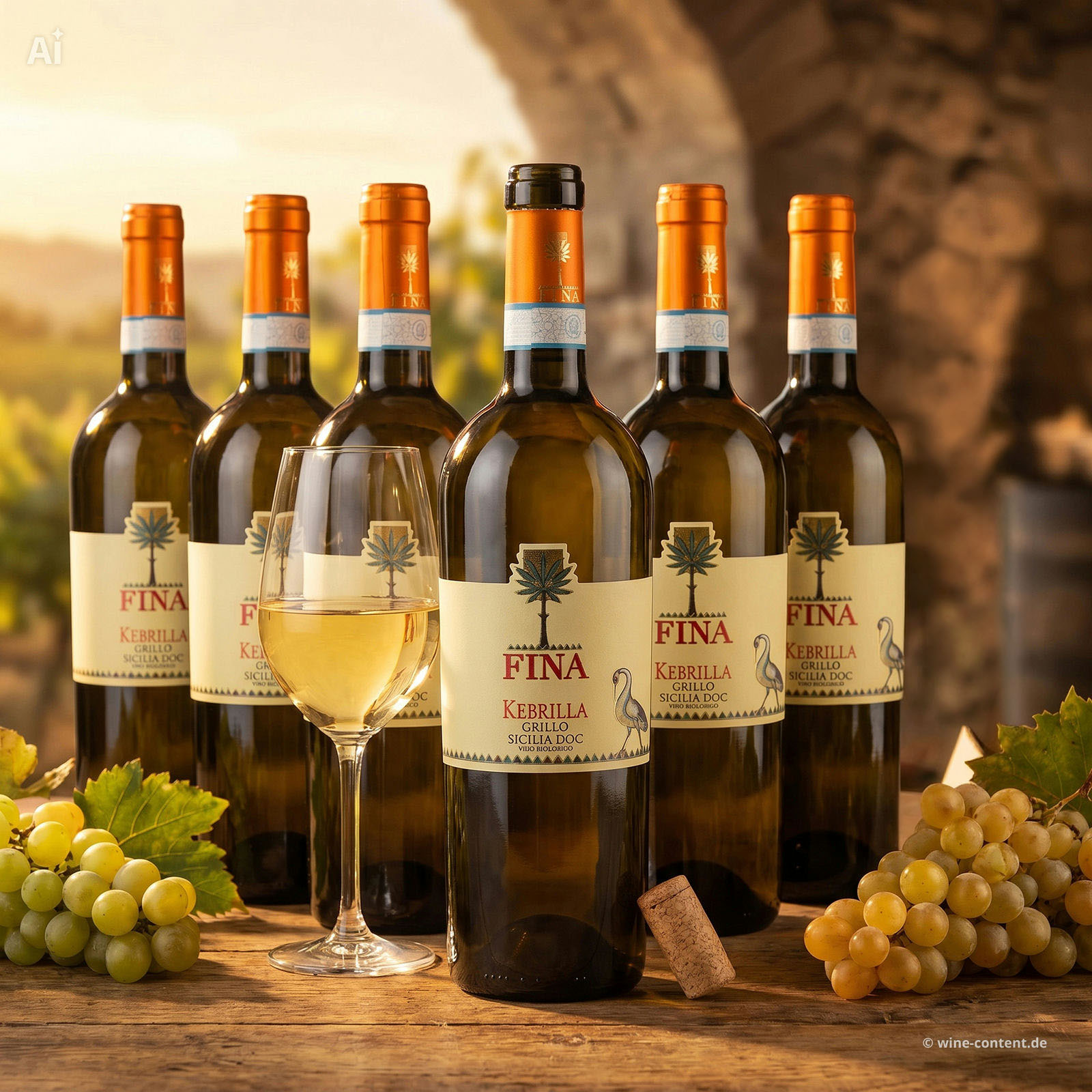 6er-Sparpaket Grillo Sicilia 2025 Kebrilla Bio