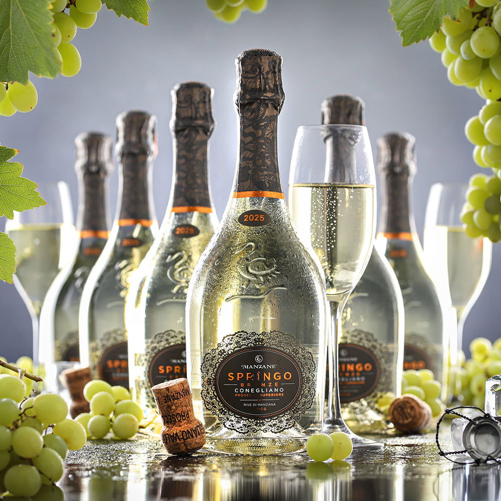 6er-Sparpaket Prosecco Superiore 2025 Rive di Manzana Springo Bronze  Dry
