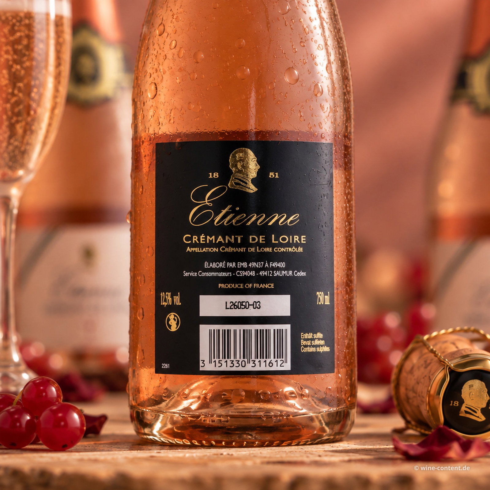 6er-Sparpaket Crémant de Loire Rosé Etienne Brut