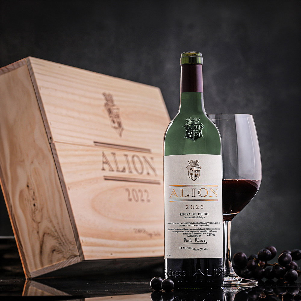 6er-Holzkiste Ribera del Duero 2022 Alión