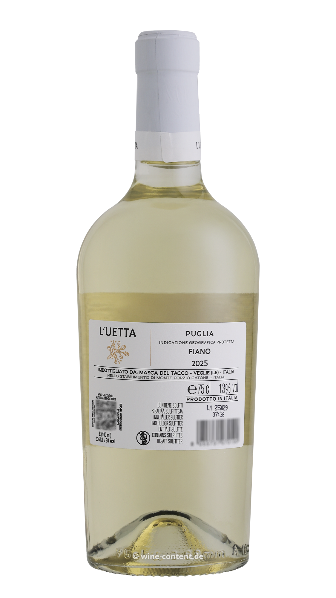 Fiano Puglia 2025 L'Uetta