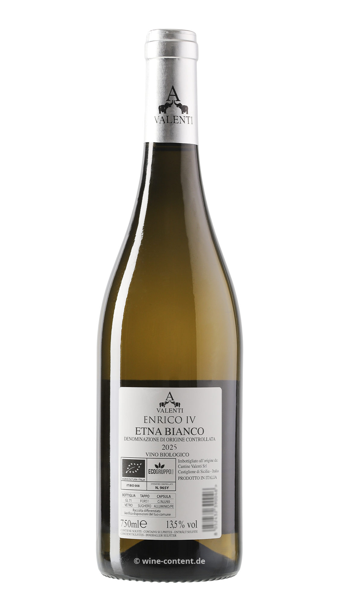 Etna Bianco 2025 Enrico IV Bio