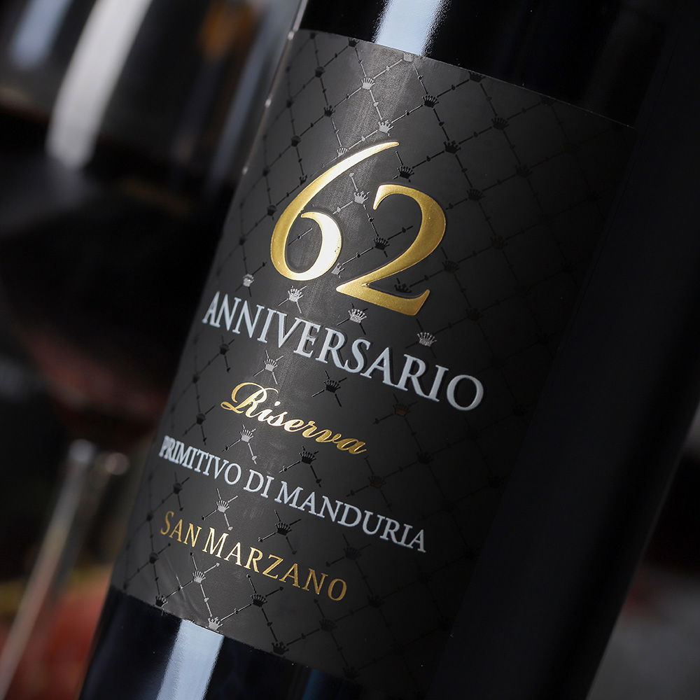 Primitivo di Manduria Riserva 2019 Anniversario 62 Primitivo di Manduria Riserva 2019 Anniversario 62