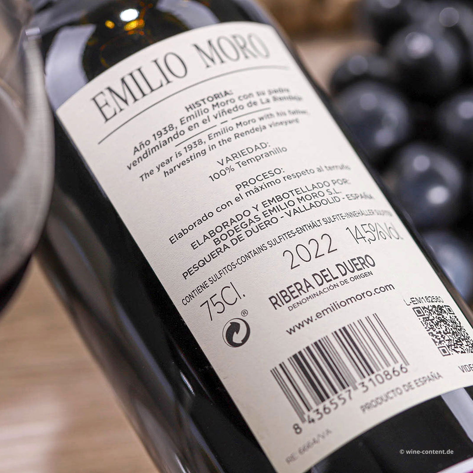 Tempranillo 2022 Emilio Moro