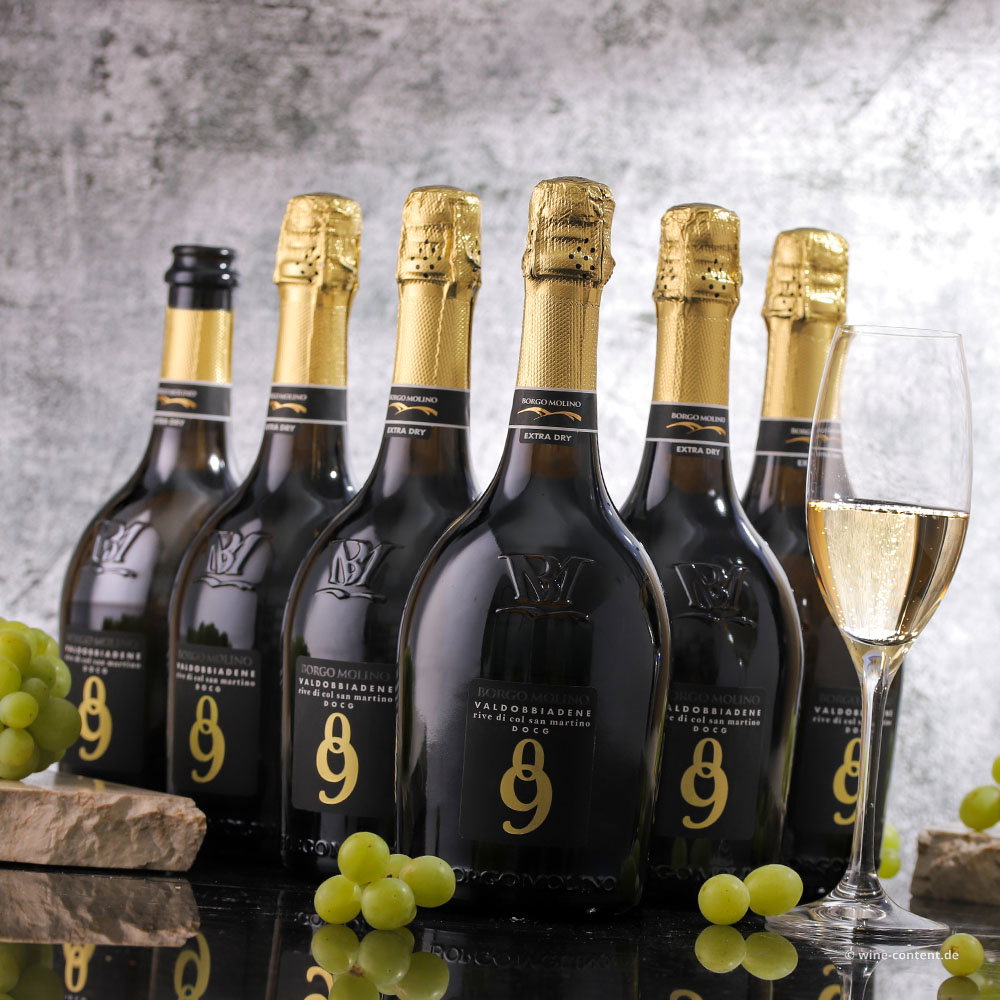 6er-Sparpaket Prosecco Superiore 2025 Rive di Col San Martino Extra Dry