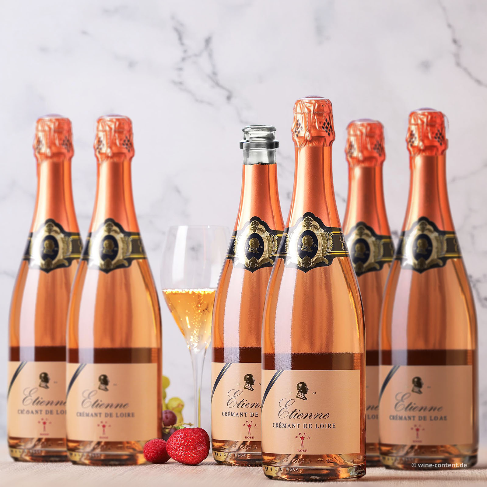 6er-Sparpaket Crémant de Loire Rosé Etienne Brut