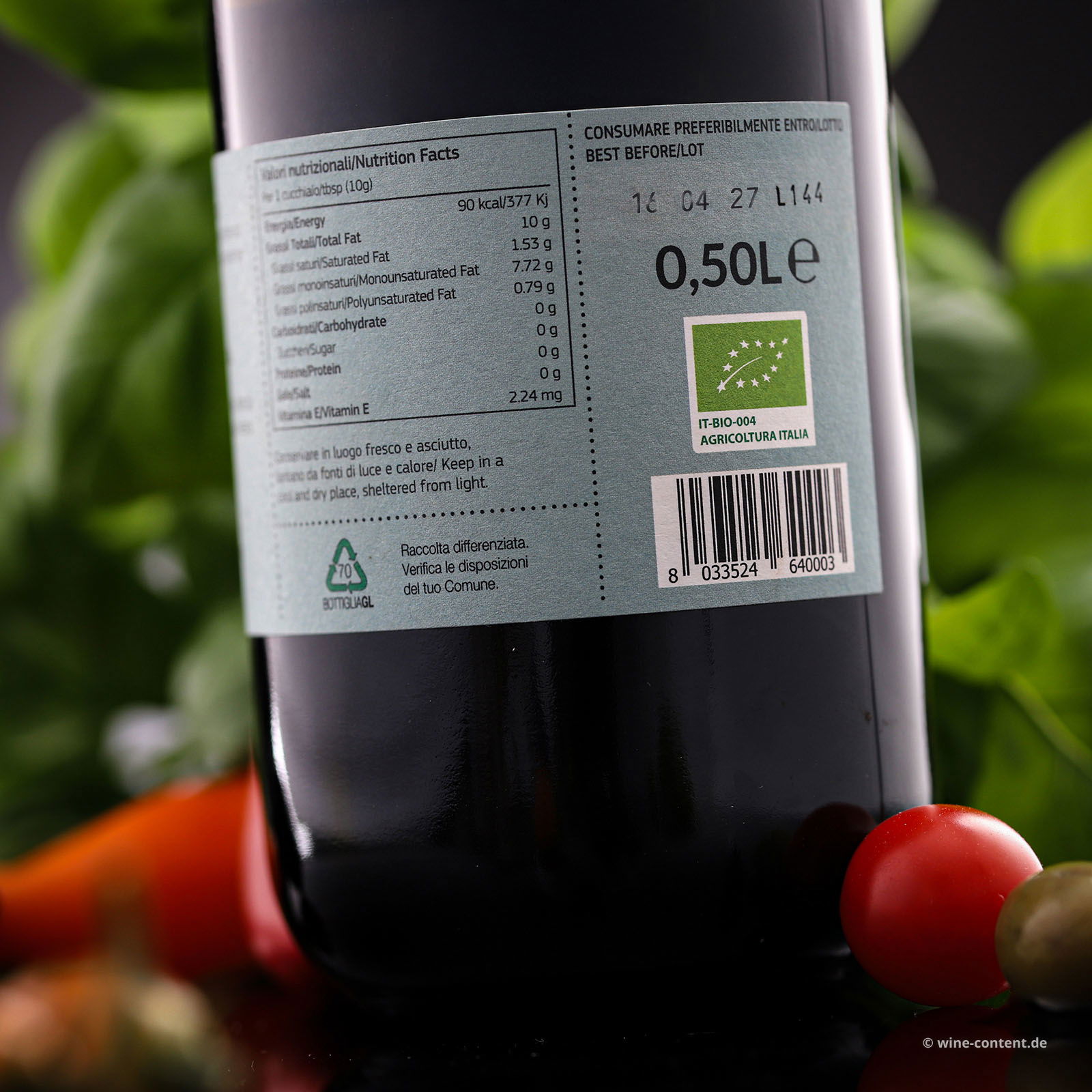 0,5 L Olivenöl Extra Vergine 2025 Bio