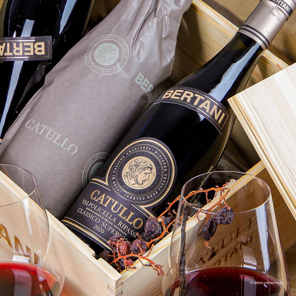 6er-Holzkiste Valpolicella Ripasso Classico Superiore 2020 Catullo