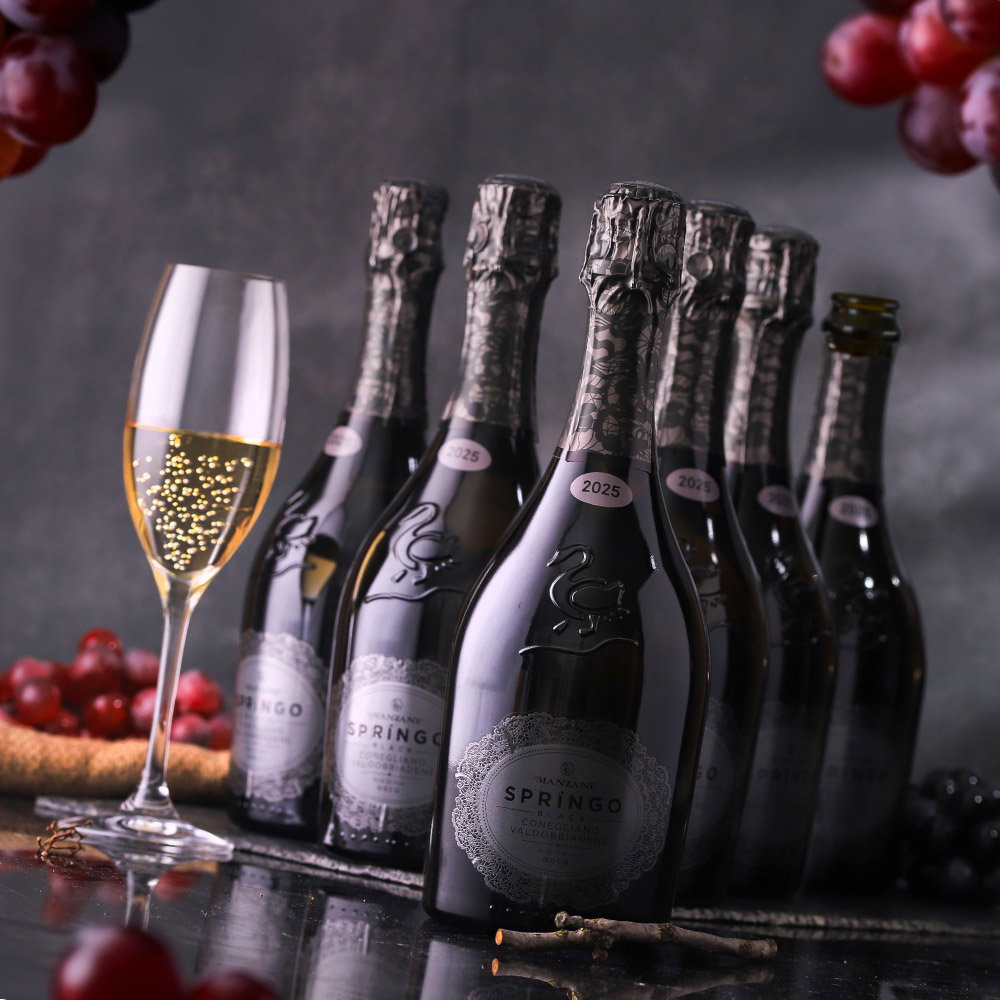 6er-Sparpaket Prosecco Superiore 2025 Rive di Rua Springo Black Brut