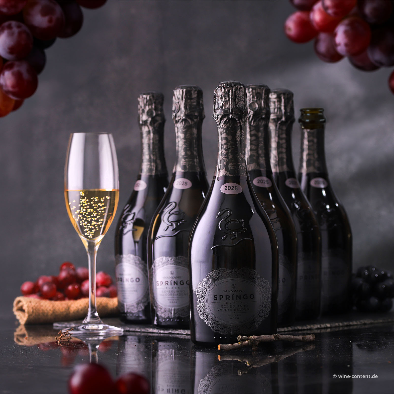6er-Sparpaket Prosecco Superiore 2025 Rive di Rua Springo Black Brut