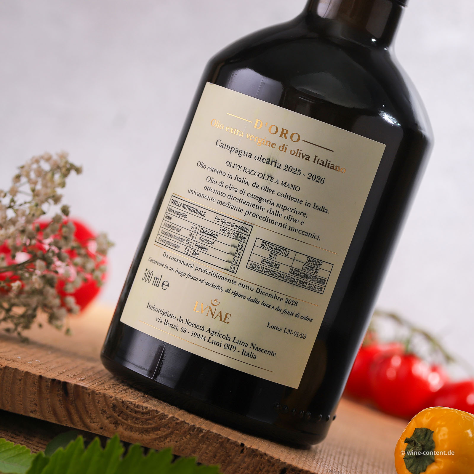 0,5 L Olivenöl Extra Vergine 2025 d’Oro