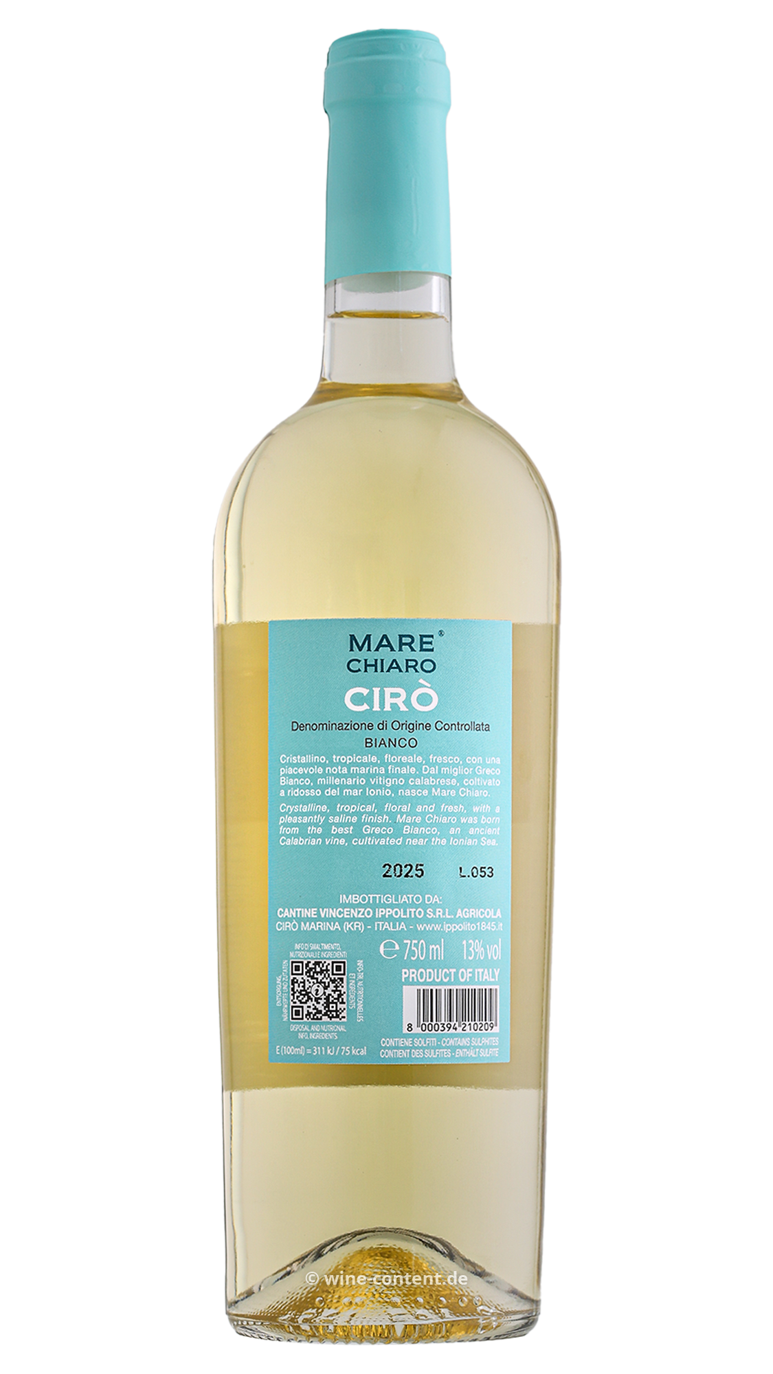6er-Sparpaket Cirò Bianco 2025 Mare Chiaro