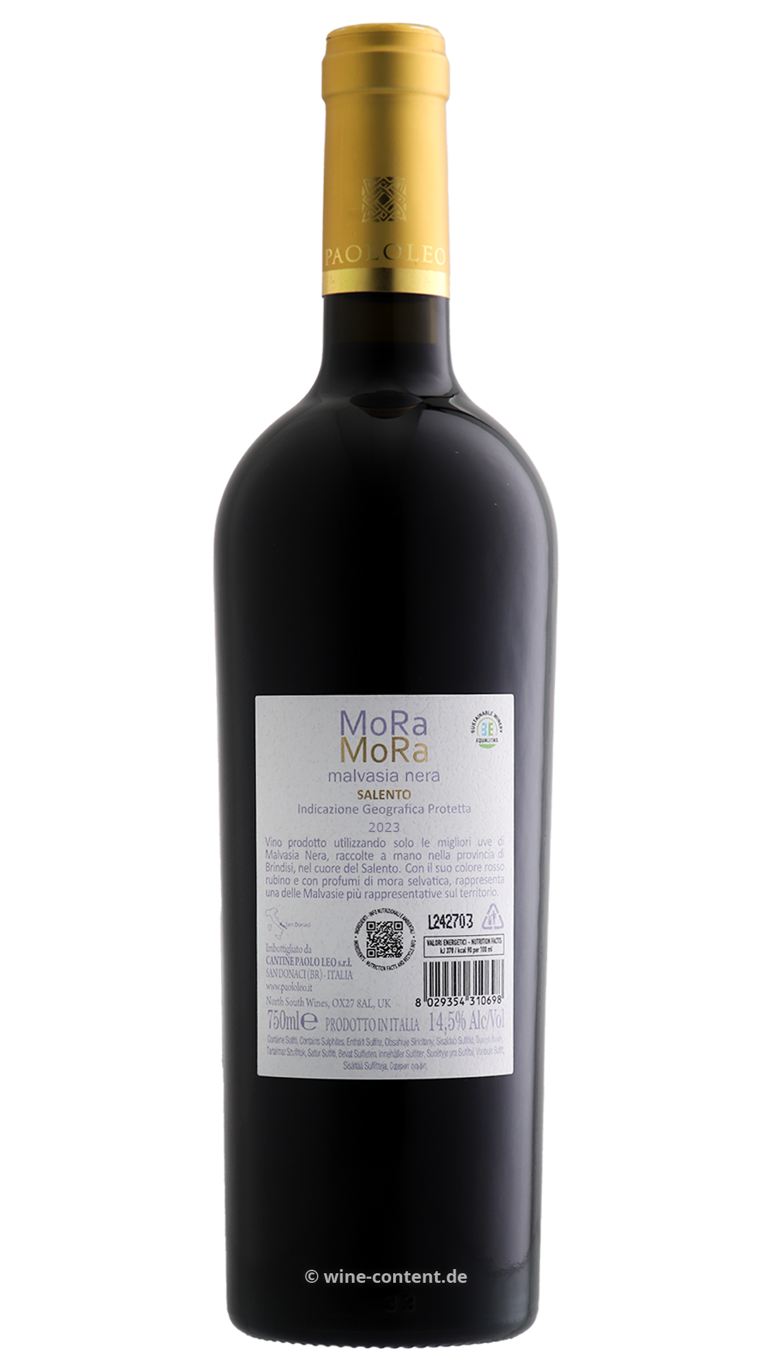 6er-Sparpaket Malvasia Nera Salento 2023 Moramora
