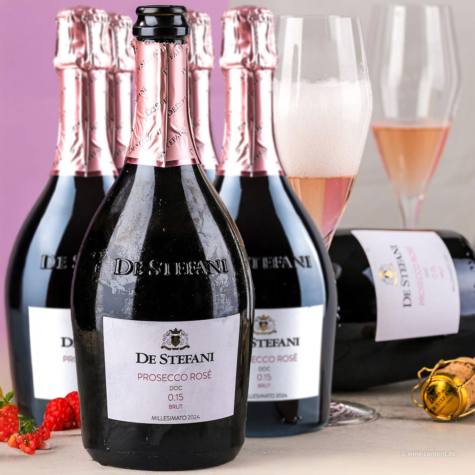 6er-Sparpaket Prosecco Rosé 2024 0.15 Brut