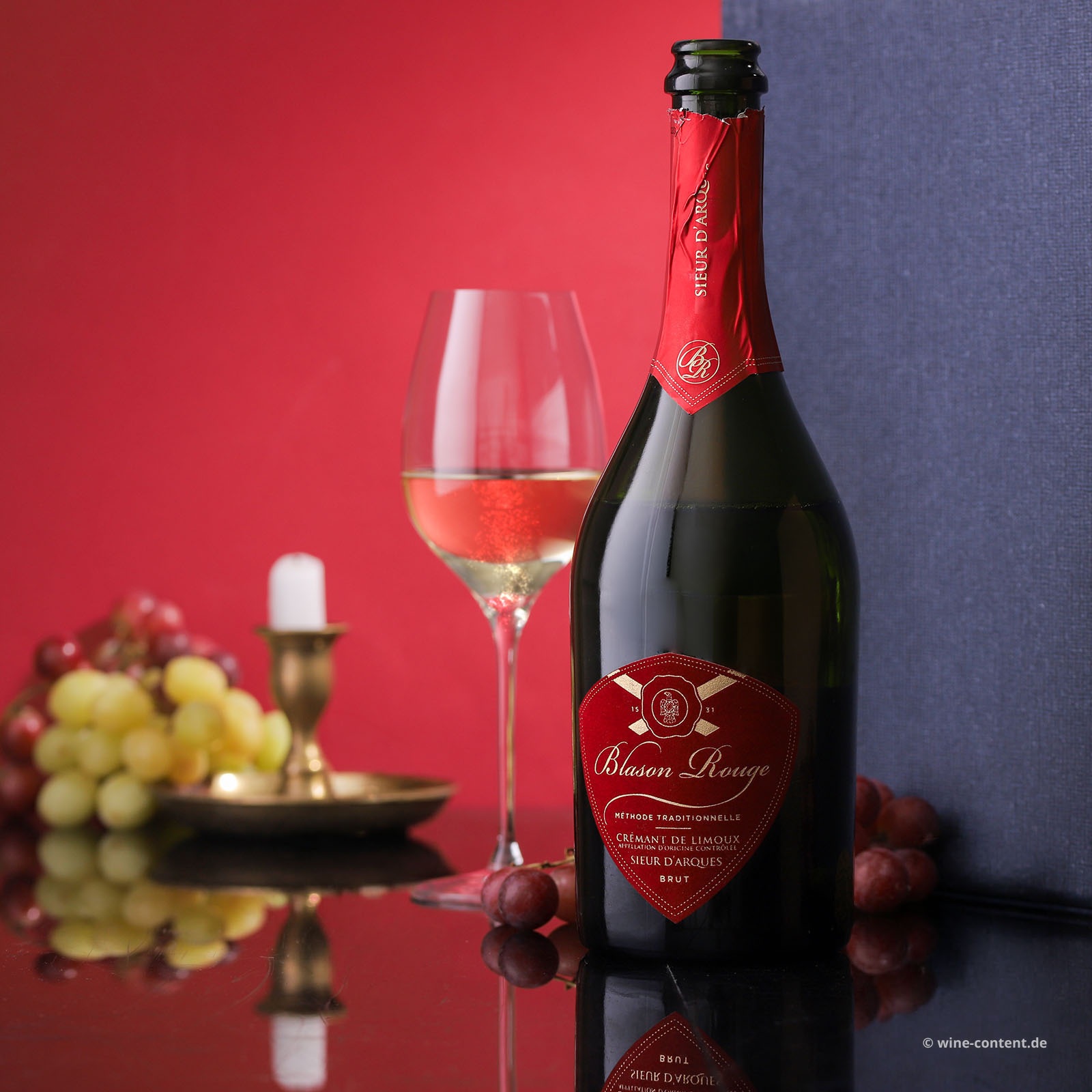 Code Rouge Cremant Sieur d'Arques - Crémant de Limoux Blason Rouge Brut