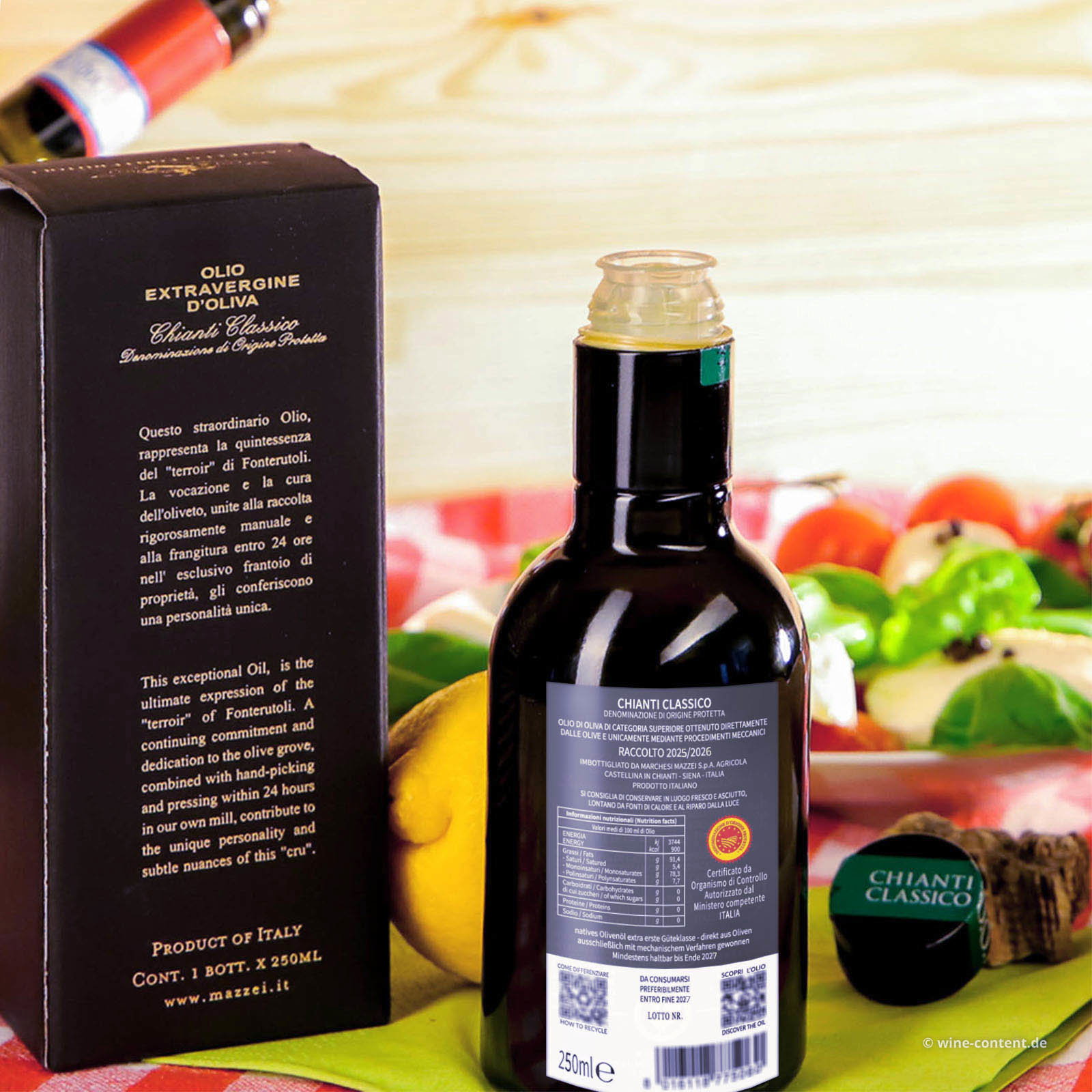 0,25 L Olivenöl Extra Vergine Chianti Classico 2025 Castello Fonterutoli