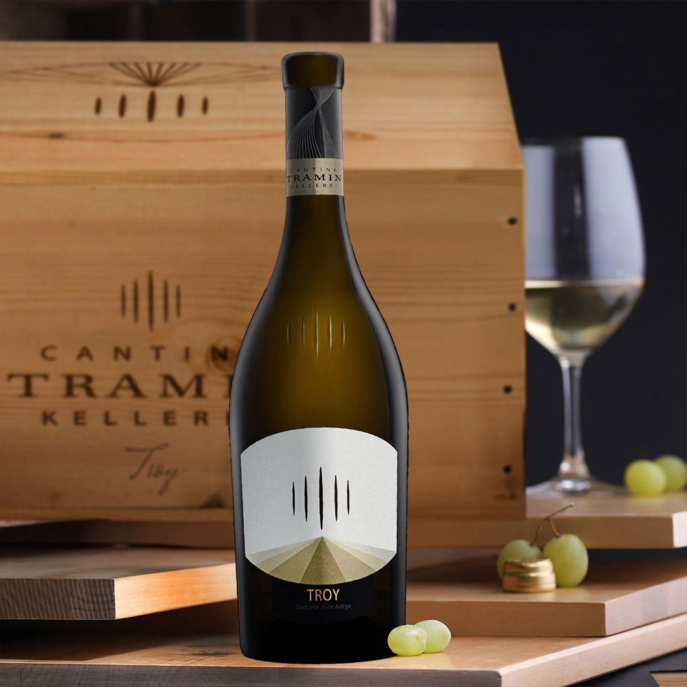6er-Holzkiste Chardonnay Riserva 2021 Troy 6er-Holzkiste Chardonnay Riserva 2021 Troy