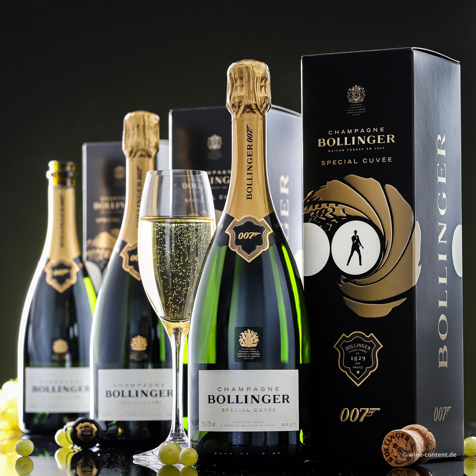 3er-Paket Champagner Special Cuvée Brut Limited Edition James Bond 007 3er-Paket Champagner Special Cuvée Brut Limited Edition James Bond 007