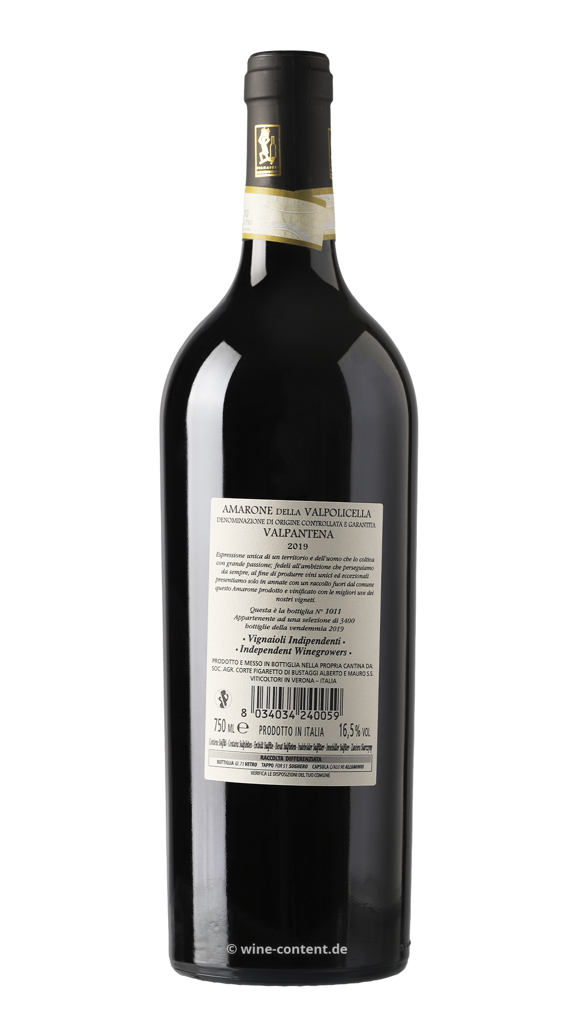 6er-Holzkiste Amarone Valpantena 2019 Musa del Figaretto