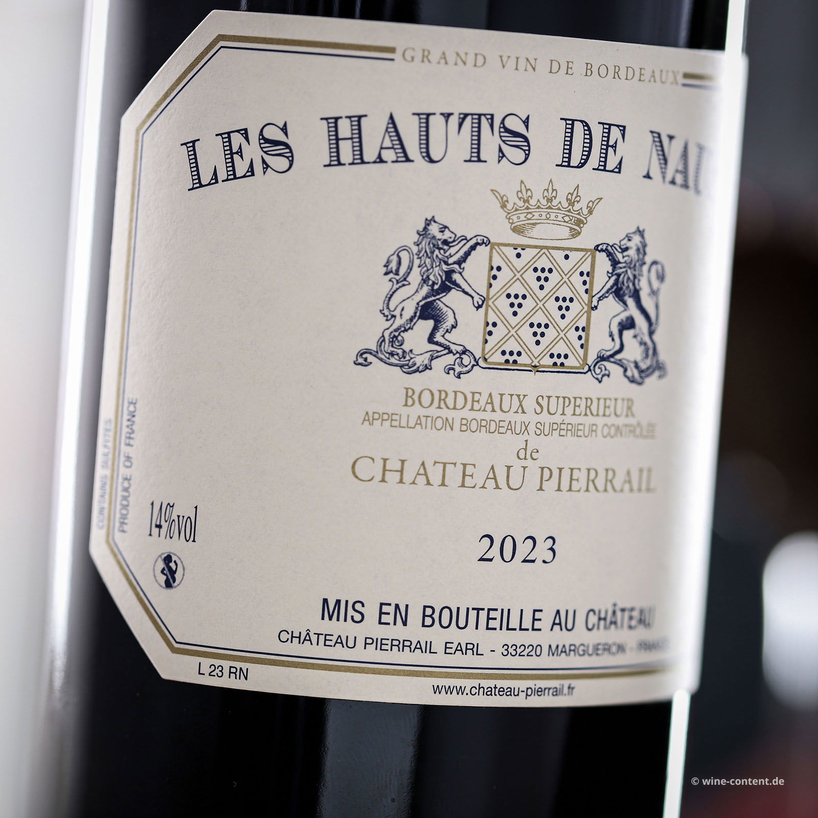 Bordeaux Supérieur 2023 Les Hauts De Naudon