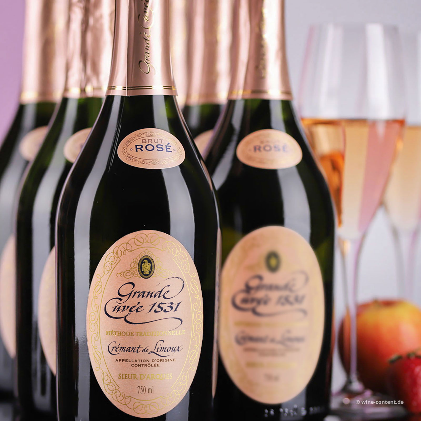 6er-Sparpaket Crémant de Limoux Rosé Grande Cuvée 1531 Brut