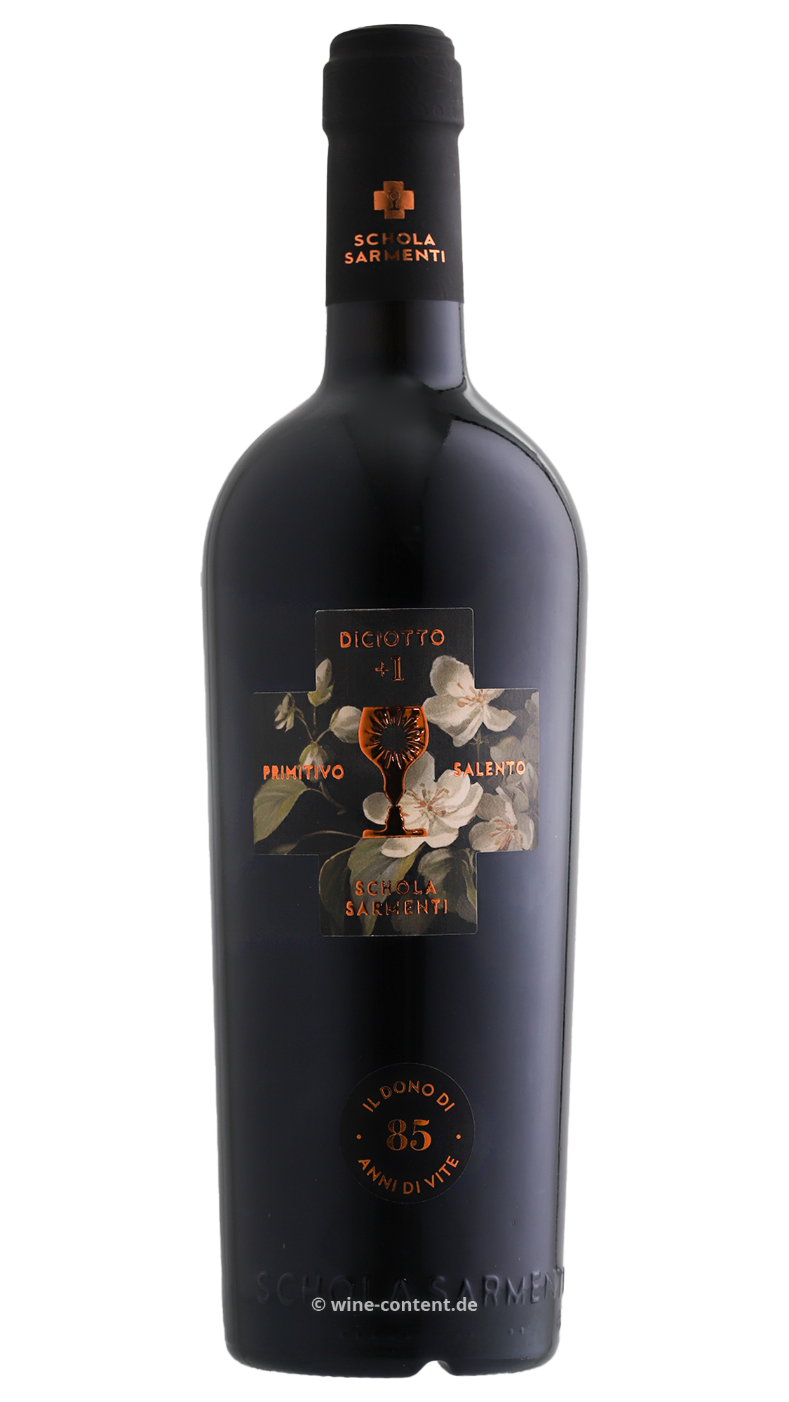 6er-Holzkiste Primitivo Salento 2022 Diciotto +1