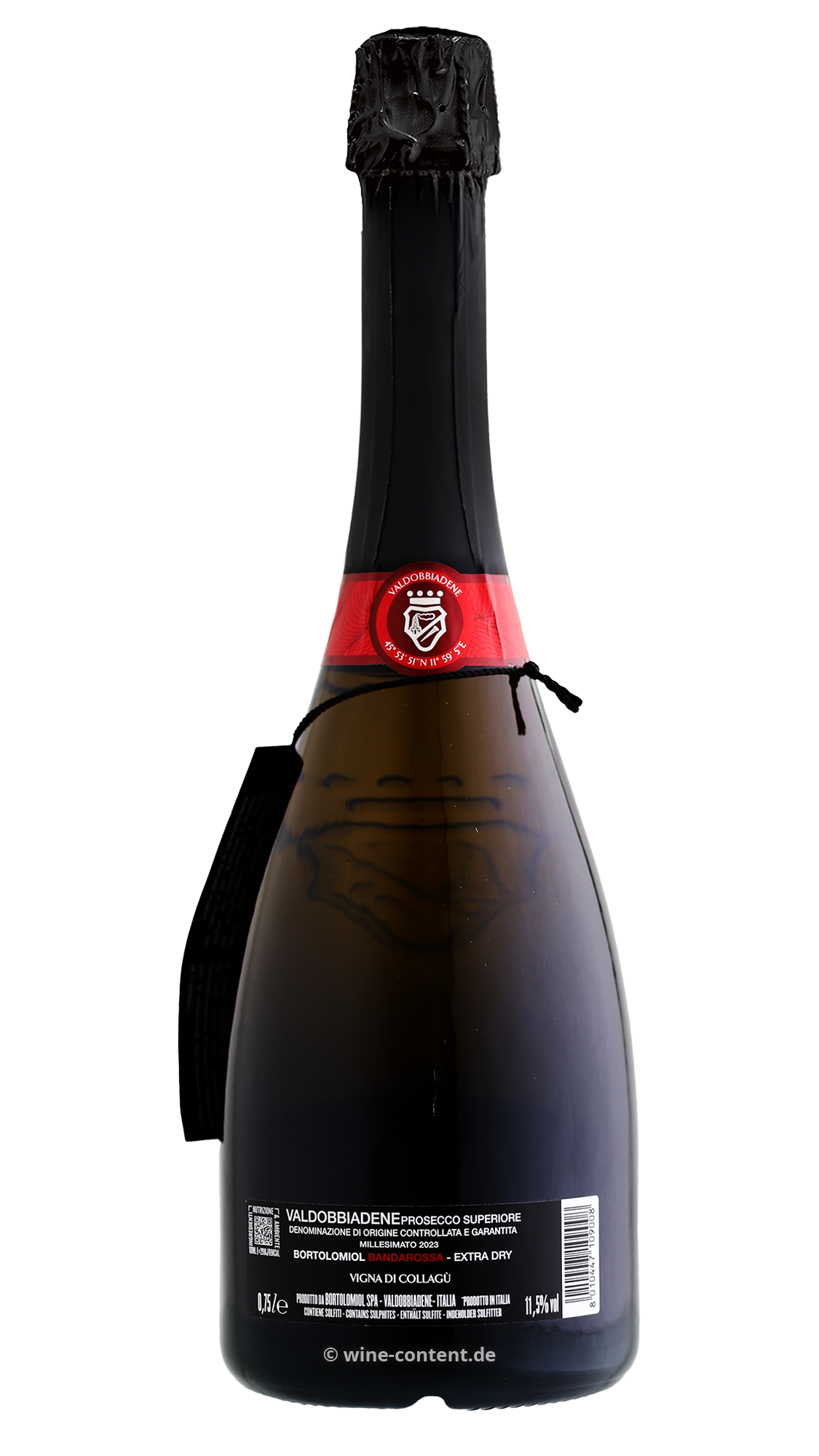Prosecco Valdobbiadene Superiore 2023 Bandarossa Vigna di Collagù Extra Dry