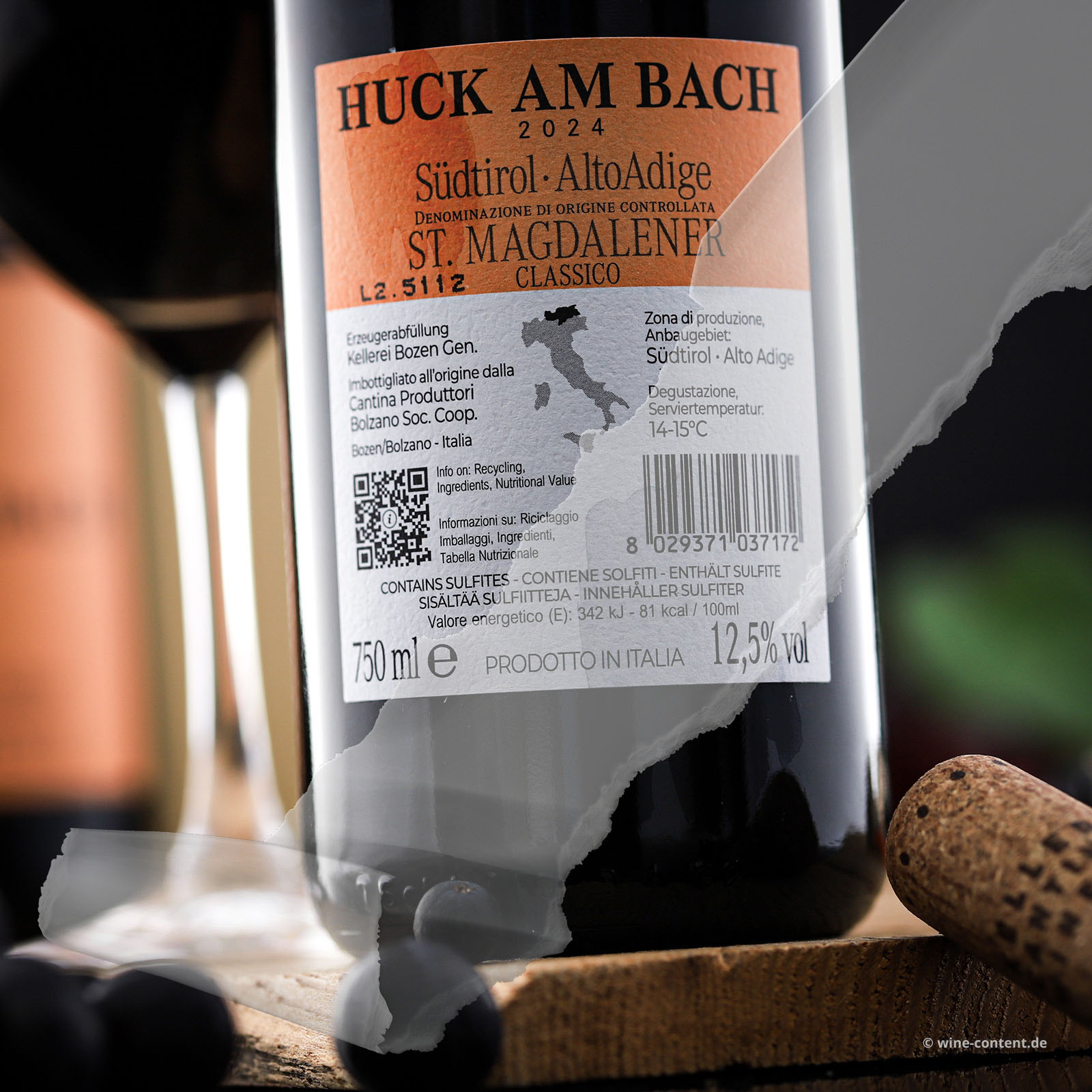 St. Magdalener Classico 2025 Huck am Bach (Lagerschaden)