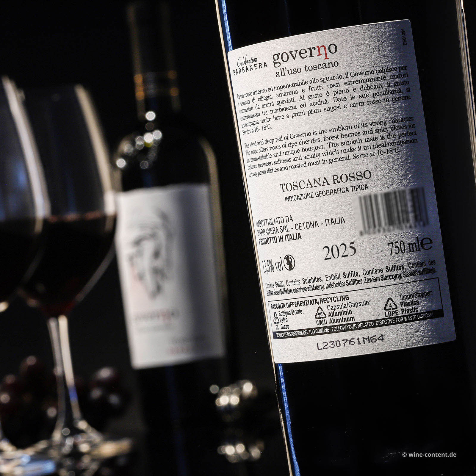 Toscana Rosso 2025 Governo