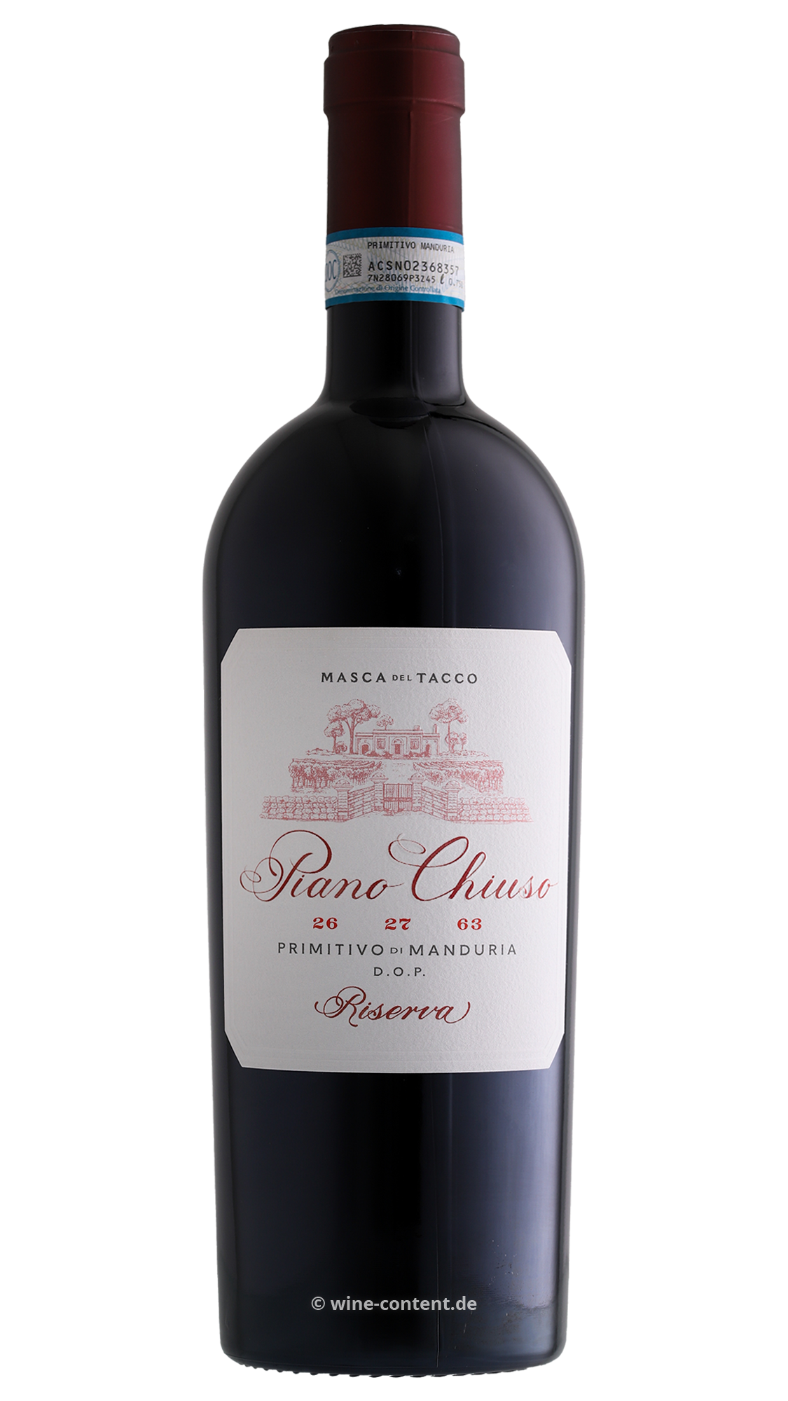 Primitivo di Manduria Riserva 2023 Piano Chiuso