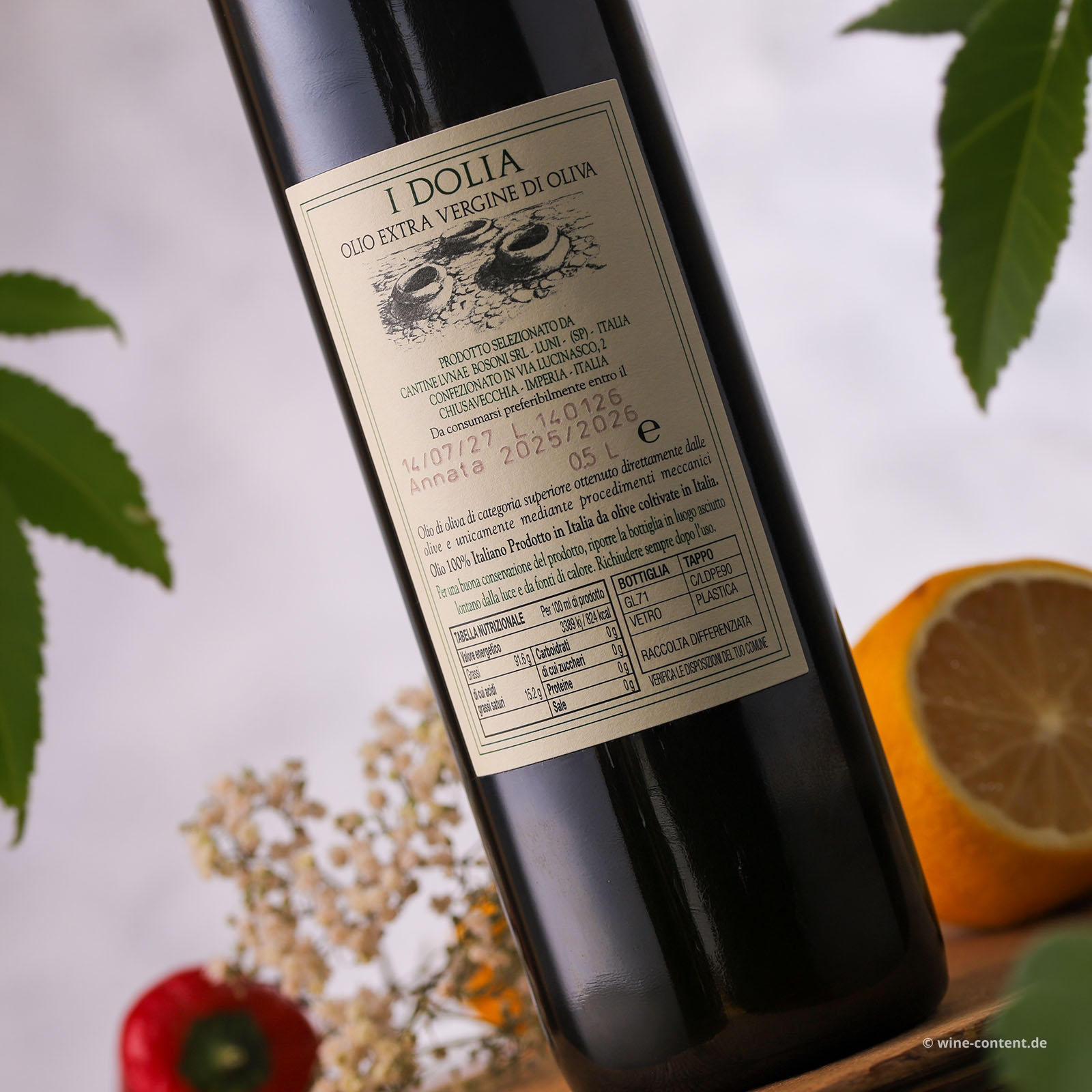 0,5 L Olivenöl Extra Vergine 2025 Dolia