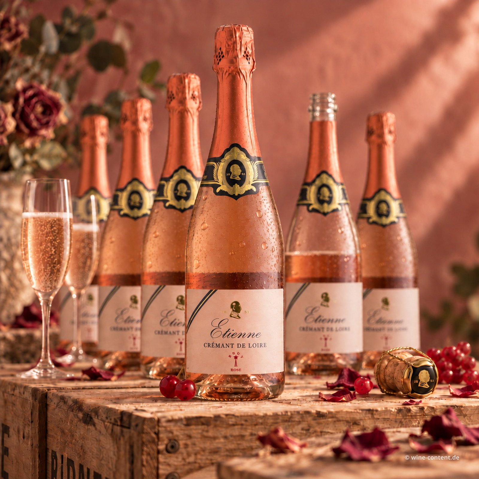 6er-Sparpaket Crémant de Loire Rosé Etienne Brut