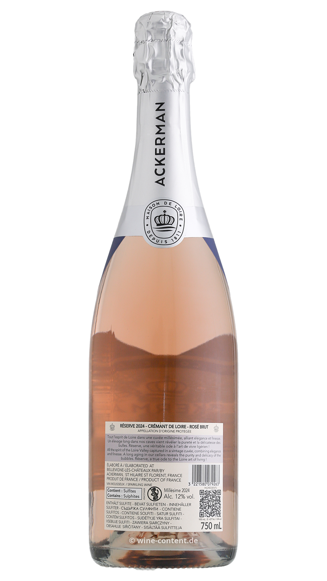 6er-Sparpaket Crémant de Loire Rosé 2024 Réserve Brut