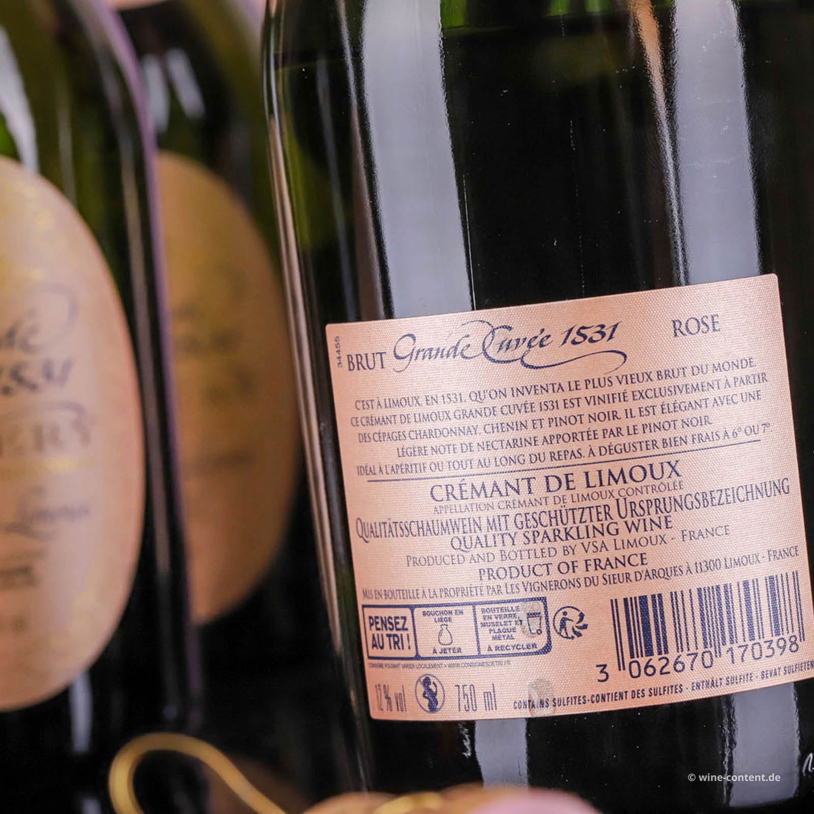 9er-Sparpaket Crémant de Limoux Rosé Grande Cuvée 1531 Brut