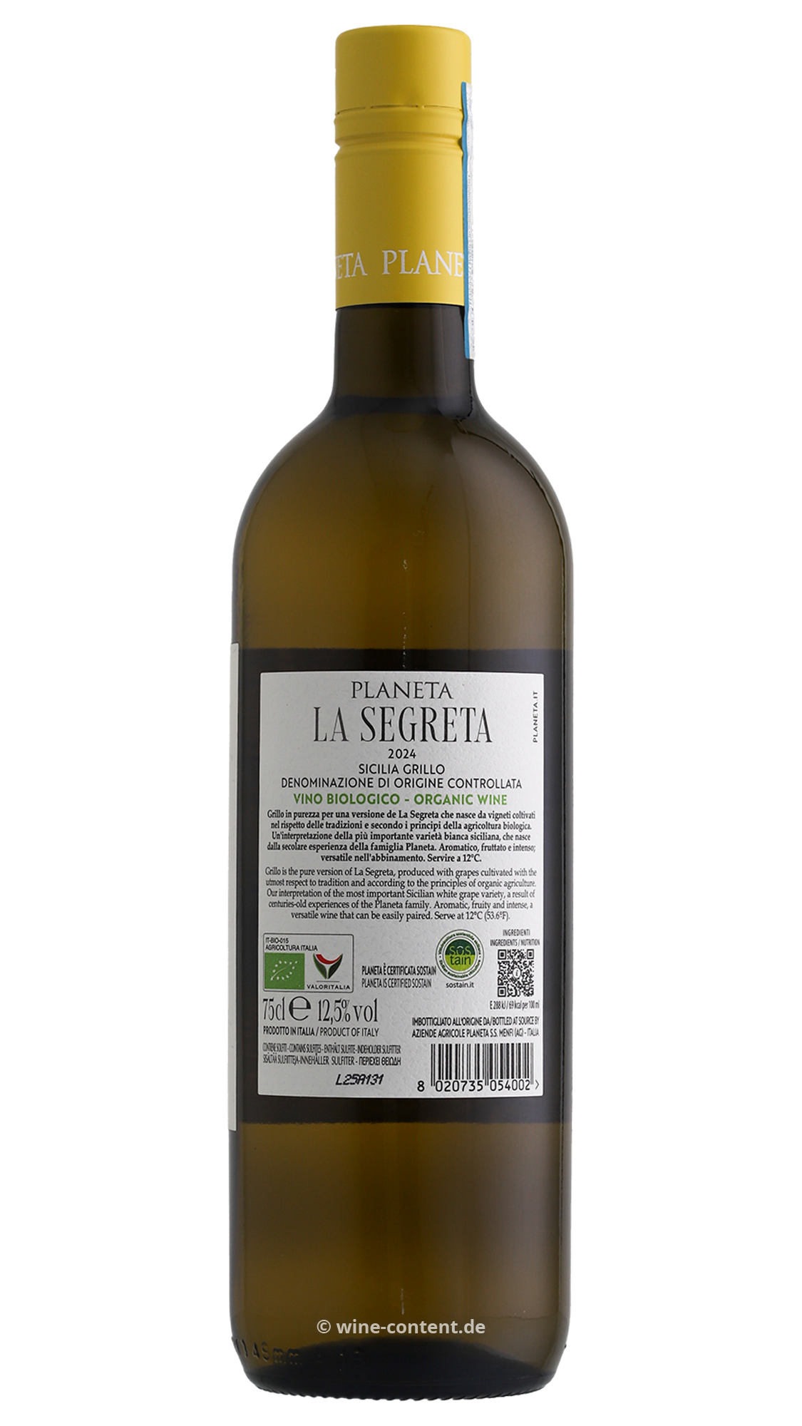 Grillo Sicilia 2024 La Segreta Bio