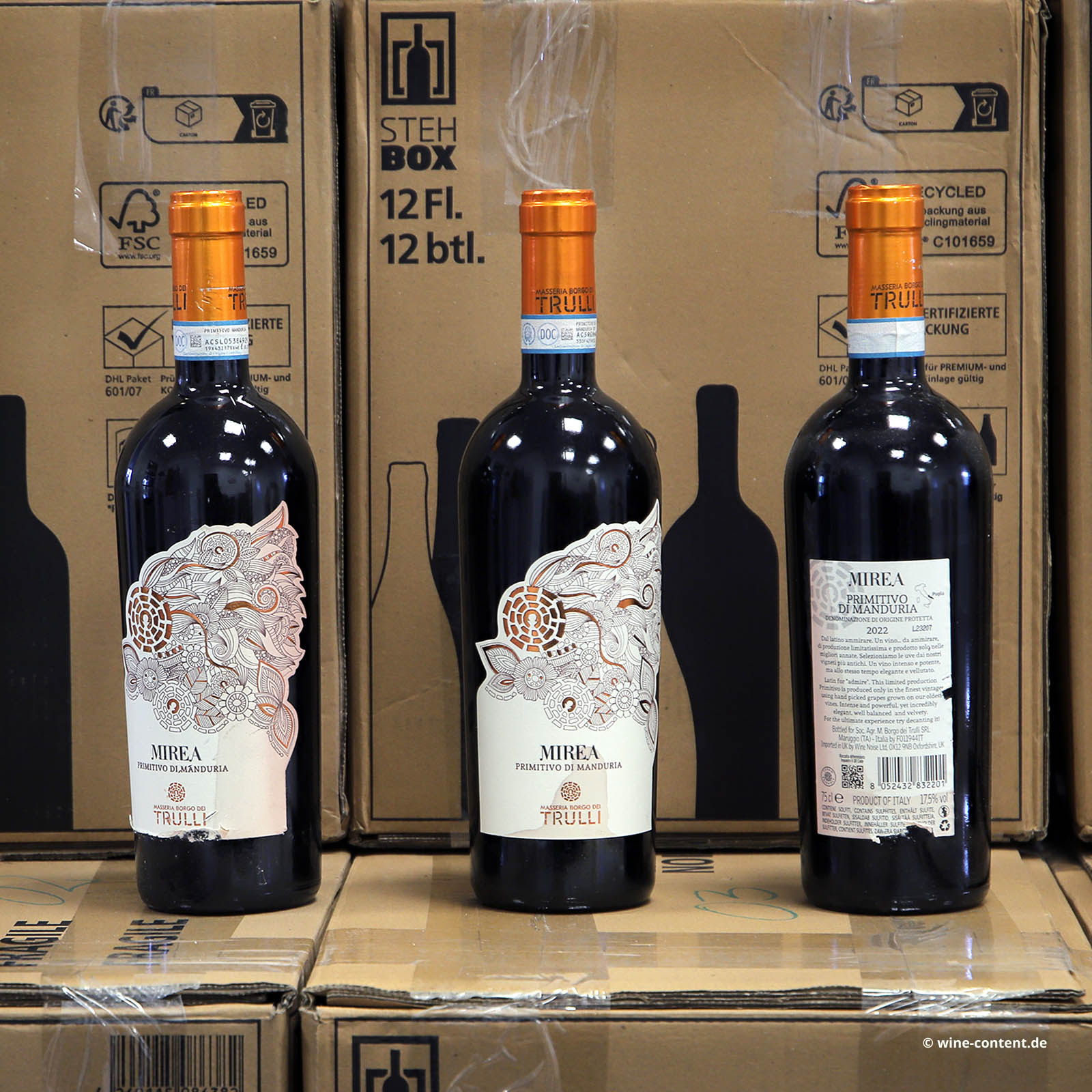 Primitivo di Manduria 2022 Mirea (Lagerschaden) Primitivo di Manduria 2022 Mirea (Lagerschaden)
