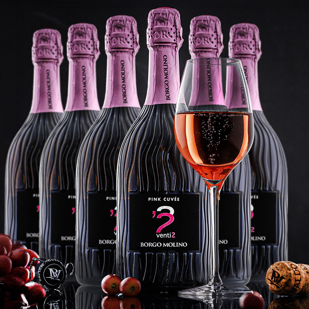 6er-Sparpaket Spumante venti2 Pink Cuvée Extra Dry 6er-Sparpaket Spumante venti2 Pink Cuvée Extra Dry
