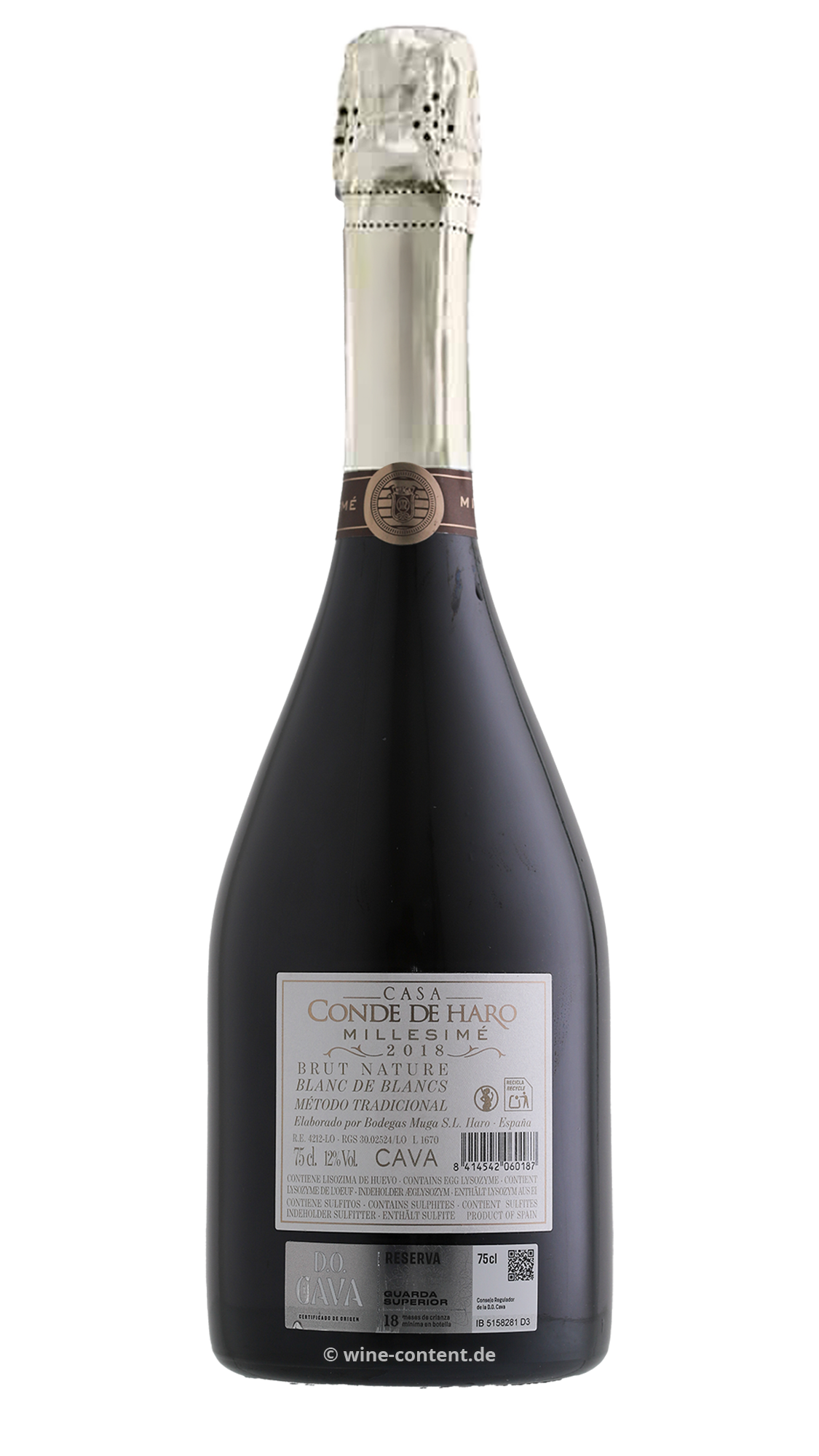 Cava Blanc de Blancs 2018 Conde de Haro Brut Nature