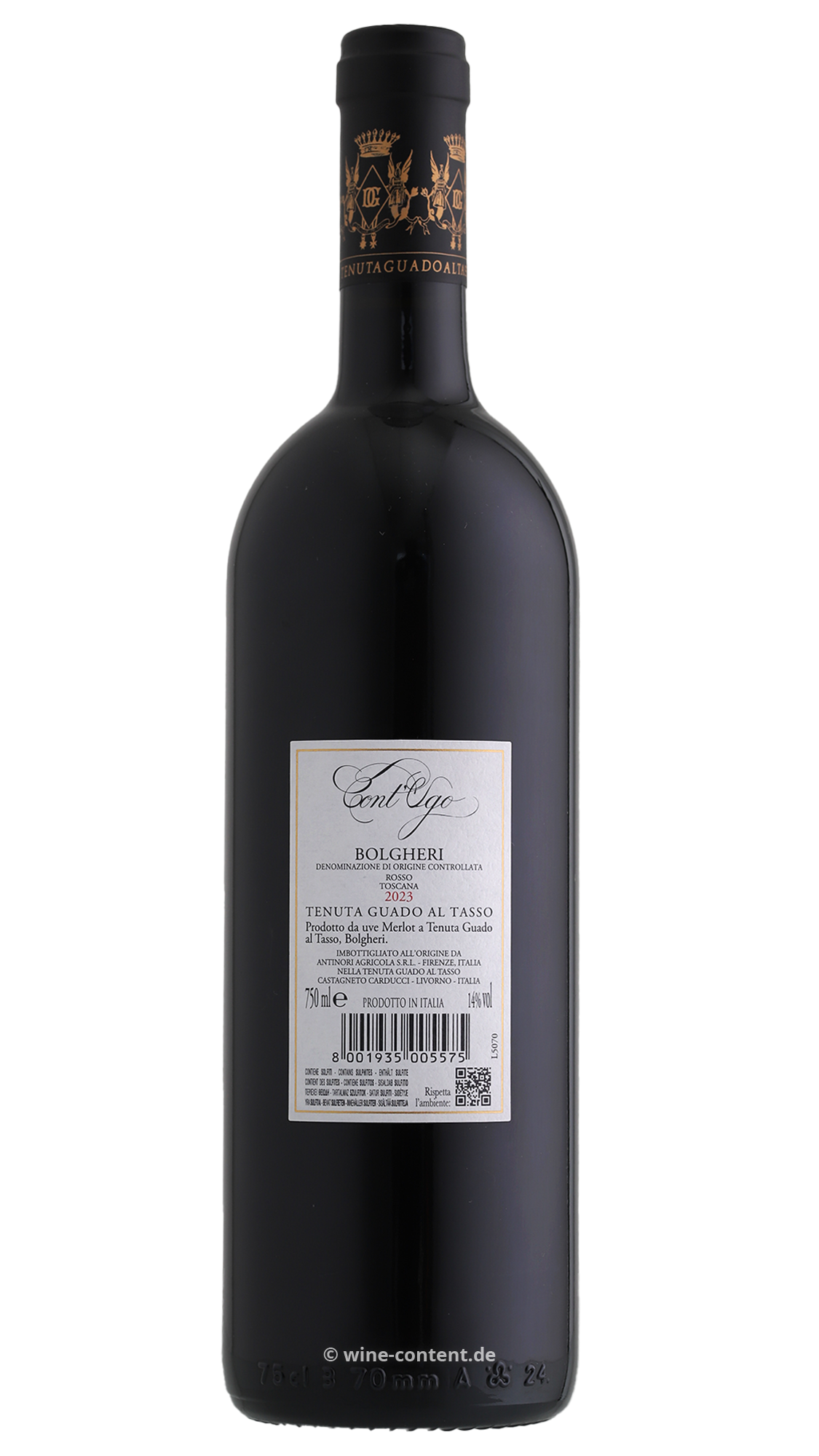 6er-Sparpaket Cont´Ugo Bolgheri 2023 Guado al Tasso