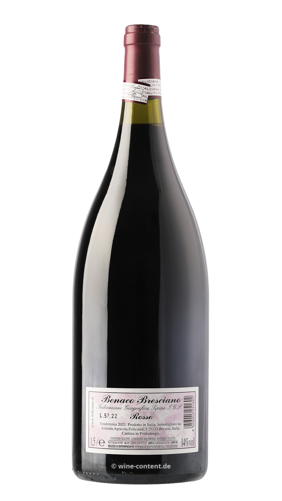 3er-Paket Benaco Bresciano Rosso 2021 Cebon Magnum