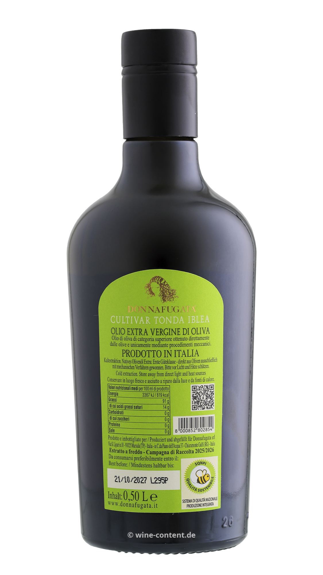 0,5 L Olivenöl Extra Vergine 2025 Tonda Iblea