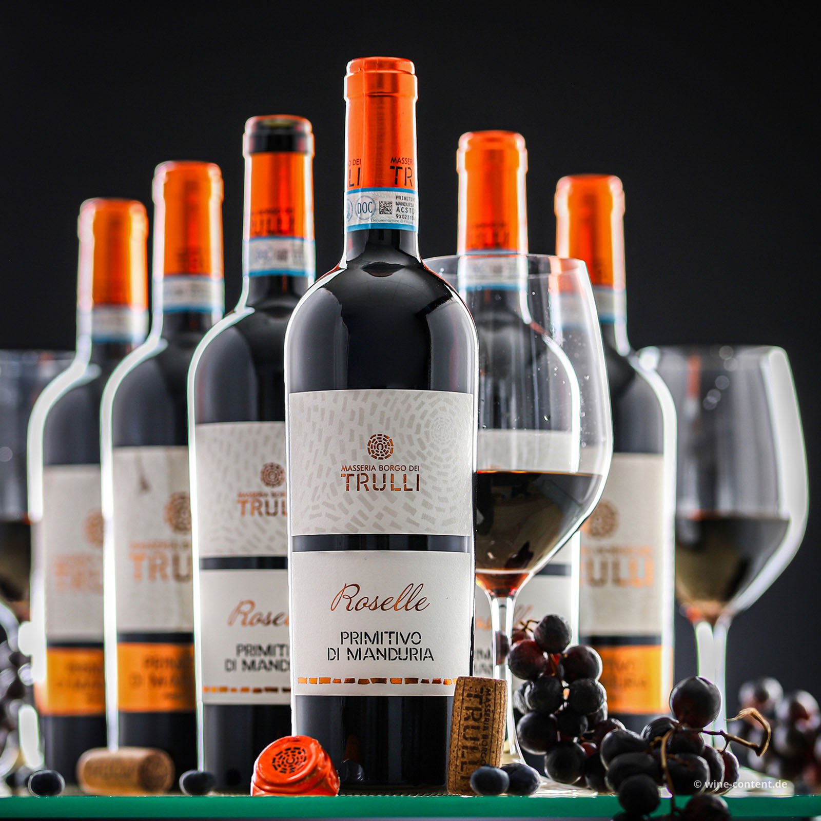 6er-Sparpaket Primitivo di Manduria 2024 Roselle