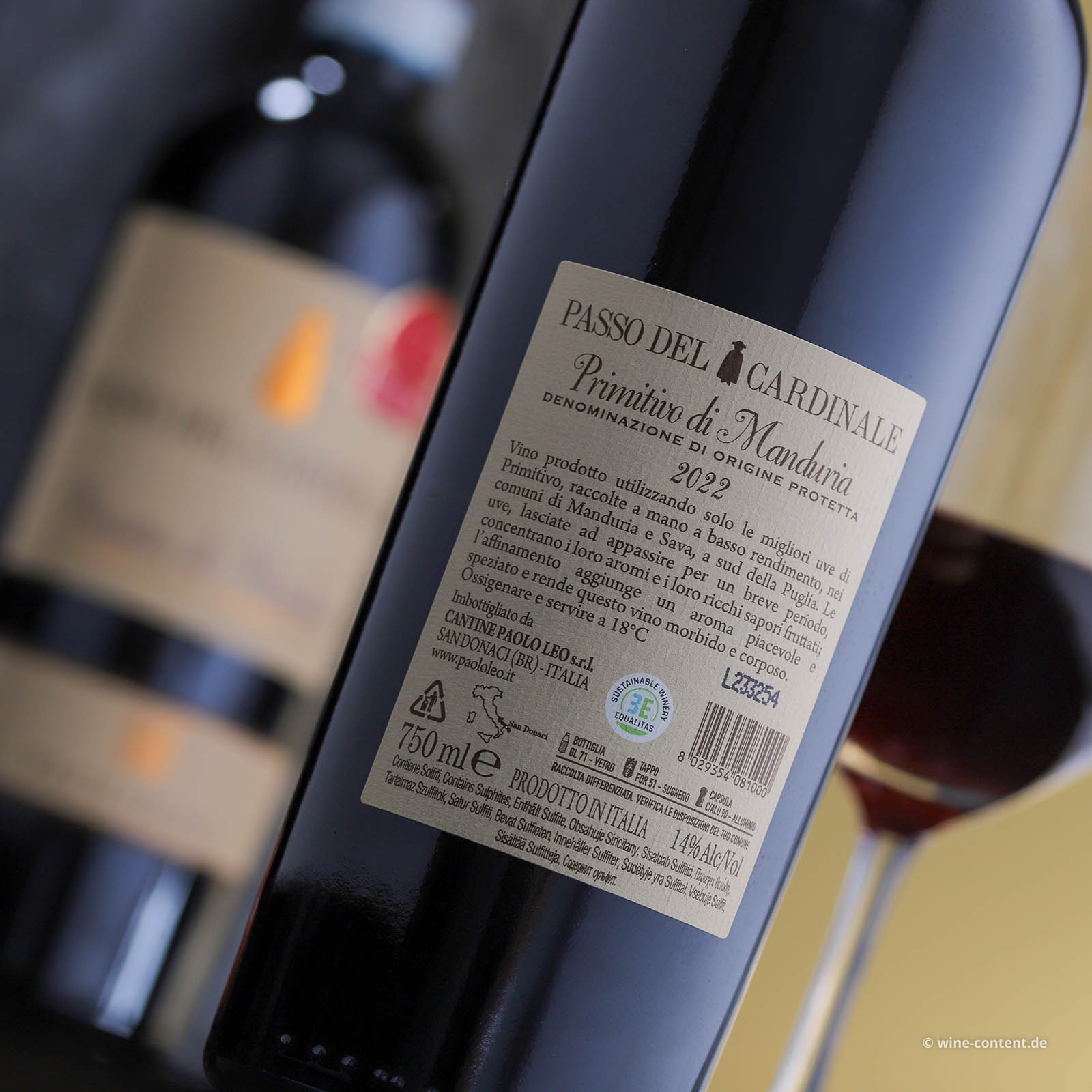 Primitivo di Manduria 2022 Passo del Cardinale Primitivo di Manduria 2022 Passo del Cardinale